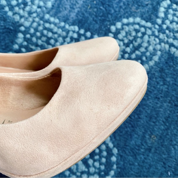 🌸 TAMARIS BLUSH FAUX SUEDE HEELED PUMPS! - Picture 3 of 9